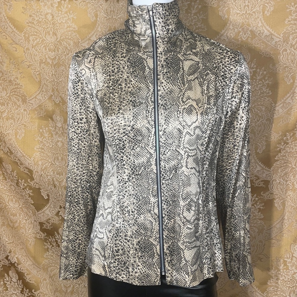 Snake print jacket